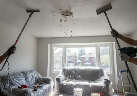 Ceiling Repair & Popcorn Removal in Cambridge